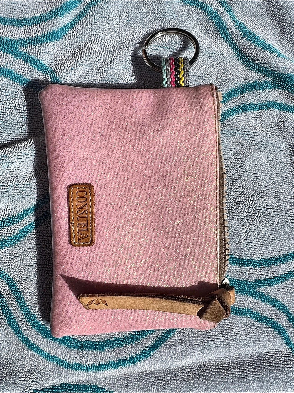 Consuela Classic Card Holder / Slim Coin Wallet Pink Pouch